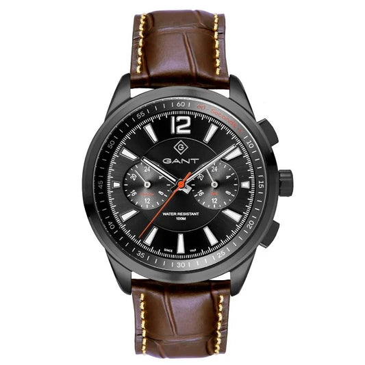 Gant Walworth Multifunction Brown Leather Strap
