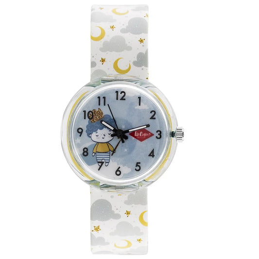 Lee Cooper Prince Kids White Rubber Strap