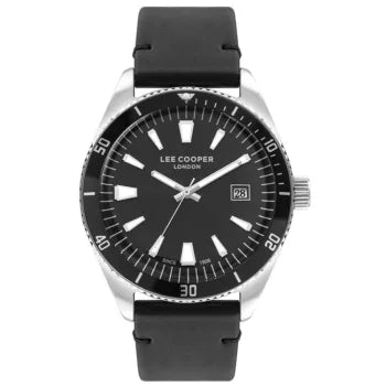 Lee Cooper 549 Contemporary Black Leather Strap