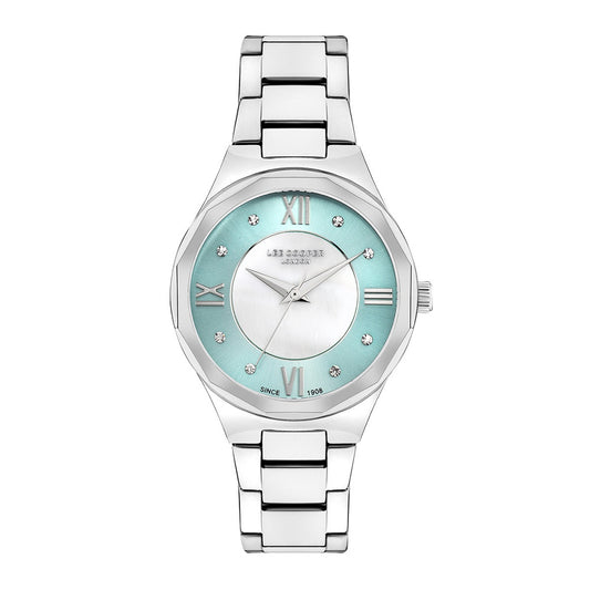 Lee Cooper Crystals Silver Stainless Steel Bracelet