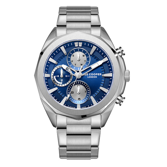 Lee Cooper Multifunction Silver Metallic Bracelet