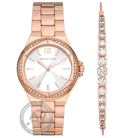Michael Kors Lennox Set Rose Gold Stainless Steel Bracelet