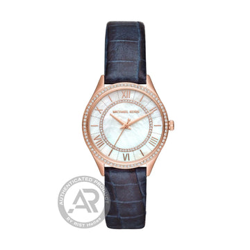 Michael Kors Mini Lauryn Blue Leather Strap