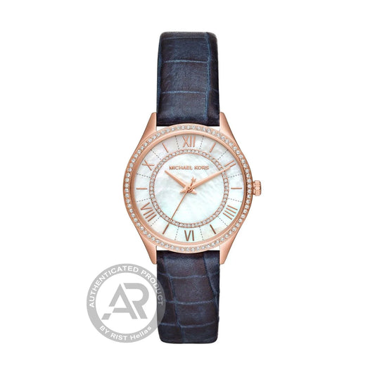 Michael Kors Mini Lauryn Blue Leather Strap