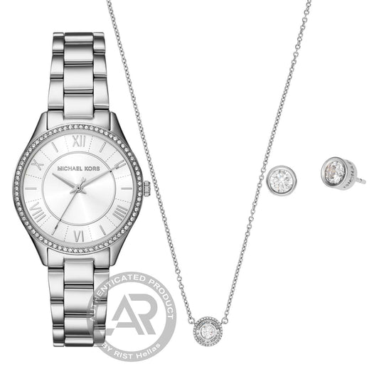 Michael Kors Lauryn Set Silver Stainless Steel Bracelet
