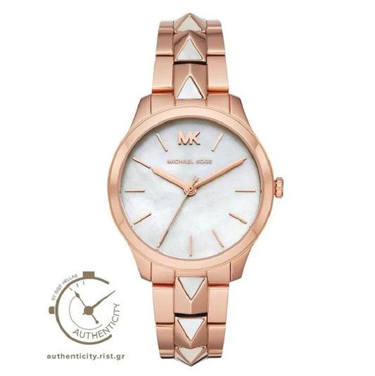 Mickael Kors Runway Rose Gold Stainless Steel Bracelet