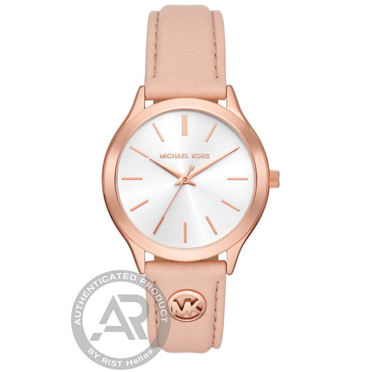 Michael Kors Slim Runway Pink Leather Strap
