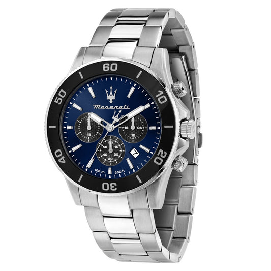 Maserati Competizione Chrono Silver Stainless Steel Bracelet