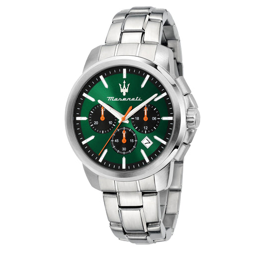 Maserati Successo Chronograph Silver Stainless Steel Bracelet