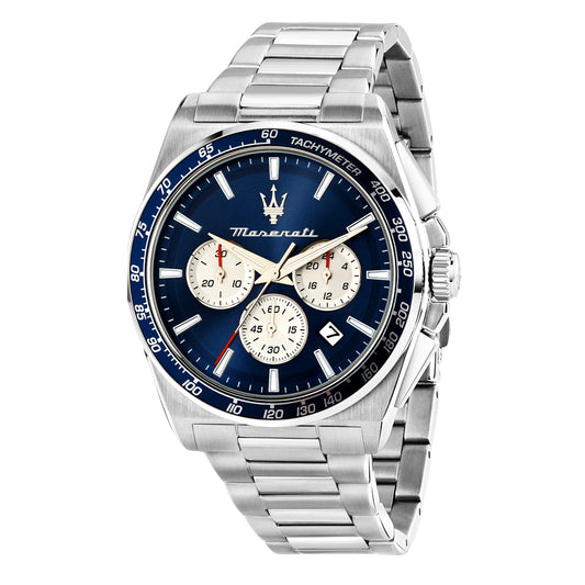 Maserati Velocita Chronograph Silver Stainless Steel Bracelet