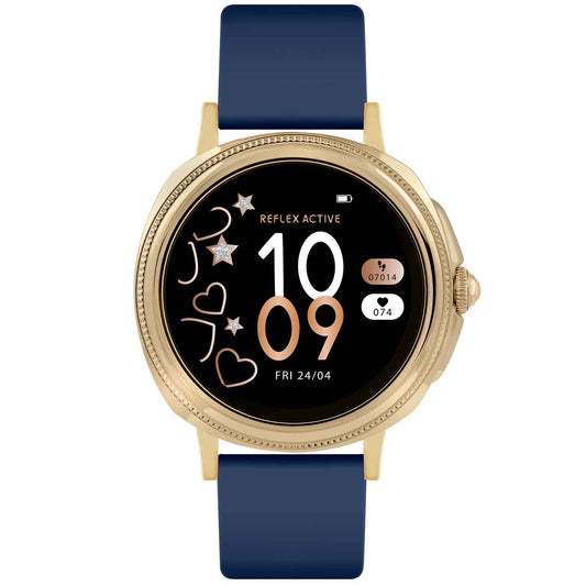 Reflex Active Series 25 Digital Smartwatch Blue Rubber Strap
