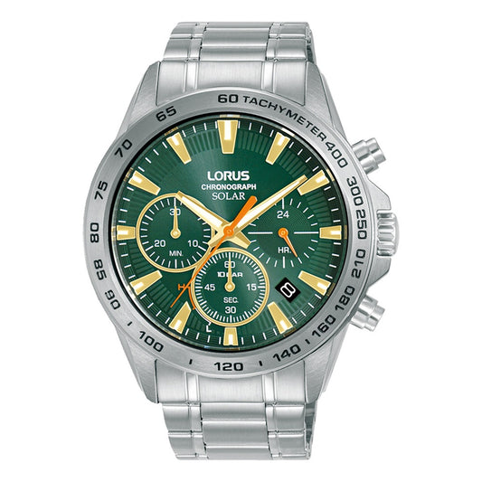 Lorus Sports Solar Silver Stainless Steel Bracelet