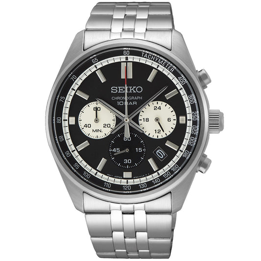 Seiko Conceptual Series Chronograph Silver Stainless Steel Bracelet