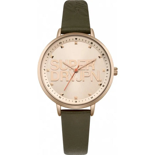 Superdry Ascot Green Leather Strap