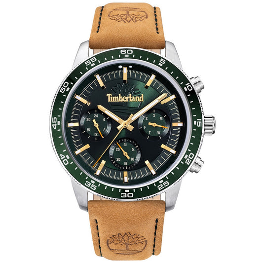 Timberland Parkman Multifunction Brown Leather Strap