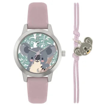 Tikkers Pink Leather Strap