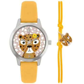 Tikkers Yellow Leather Strap