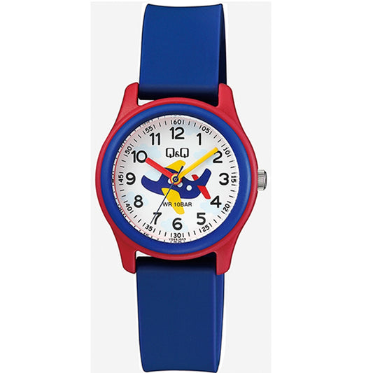 Q&Q Blue Rubber Strap