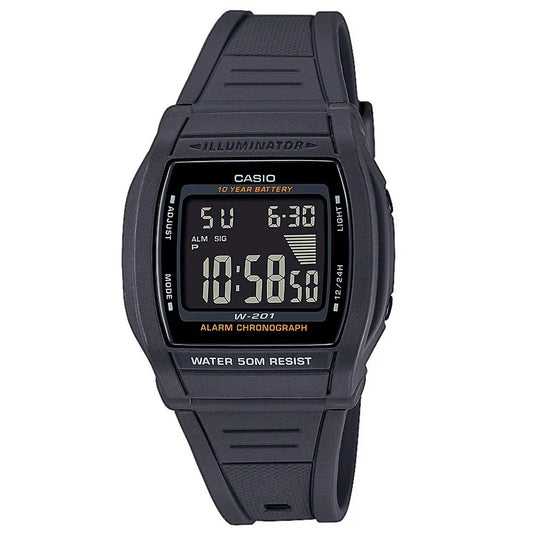 Casio Collection Black Rubber Strap
