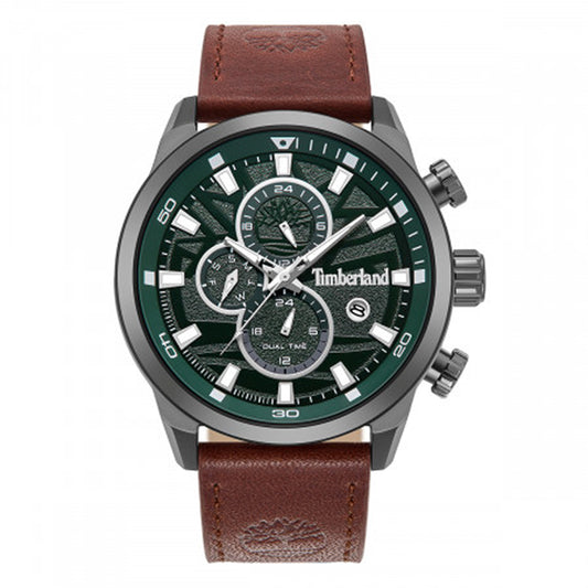Timberland Henniker II Multifunction Brown Leather Strap