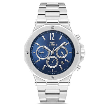 Ferro Multifunction Silver Stainless Steel Bracelet