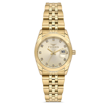 Ferro Gold Stainless Steel Bracelet