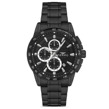 Ferro Chronograph Black Stainless Steel Bracelet