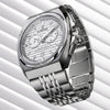 Ρολόι ανδρικό Edox Delfin The Original 1973 Chronograph 10118-3M-AIN με μπρασελέ και λευκό καντράν