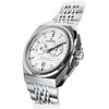 Ρολόι ανδρικό Edox Delfin The Original 1973 Chronograph 10118-3M-AIN με μπρασελέ και λευκό καντράν