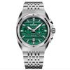 Ρολόι ανδρικό Edox Delfin The Original 1973 Chronograph 10118-3M-VIN με μπρασελέ και πράσινο καντράν