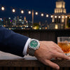 Ρολόι ανδρικό Edox Delfin The Original 1973 Chronograph 10118-3M-VIN με μπρασελέ και πράσινο καντράν