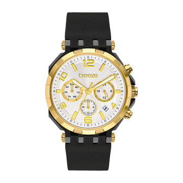 Breeze Mondus Black Rubber Strap