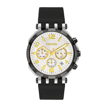 Breeze Mondus Black Rubber Strap