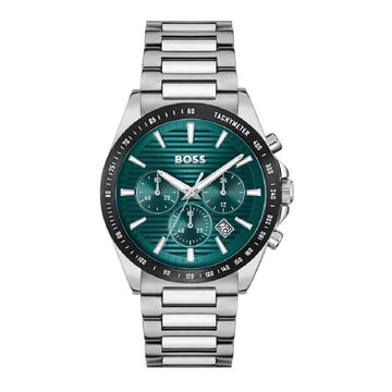 HUGO BOSS Strike Chrono Silver Stainless Steel Bracelet 1514241