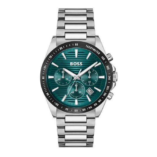 HUGO BOSS Strike Chrono Silver Stainless Steel Bracelet 1514241