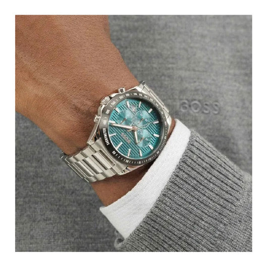 HUGO BOSS Strike Chrono Silver Stainless Steel Bracelet 1514241
