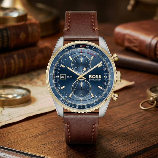 Ρολόι Ανδρικό Hugo Boss Skytraveller 1514346