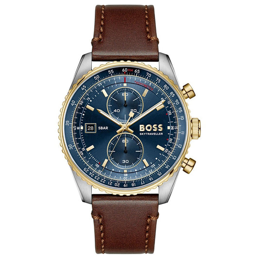 Ρολόι Ανδρικό Hugo Boss Skytraveller 1514346