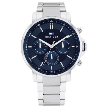 Tommy Hilfiger Tyson Multifuction Silver Stainless Steel Bracelet