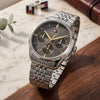 Ρολόι Ανδρικό Tommy Hilfiger Dual Time Ασημί με Γκρι Καντράν 1710812