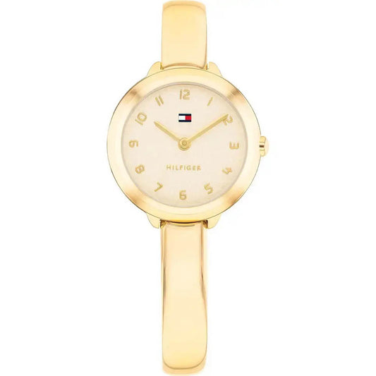Ρολόι Γυναικείο Tommy Hilfiger Χρυσό με Λευκό Καντράν 1782895