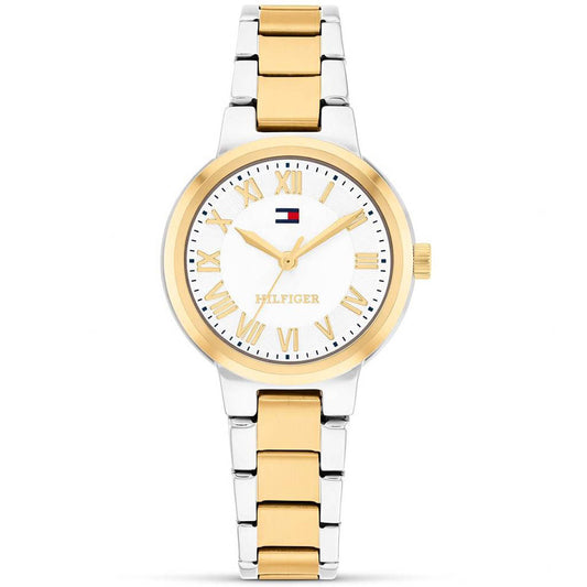 Ρολόι Γυναικείο Tommy Hilfiger Δίχρωμο με Λευκό Καντράν 1782903