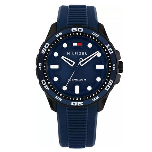 Ρολόι Ανδρικό Tommy Hilfiger Μπλε με Λουράκι Σιλικόνης 1792265