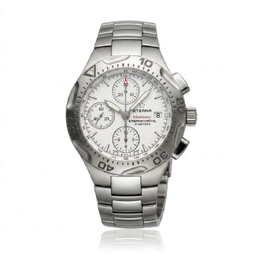 Ανδρικό Eterna Monterey Eterna-Matic Chronograph Swiss Made με Ατσάλινο Μπρασελέ