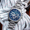 Roamer Rockshell Mark III Chronograph Silver Stainless Steel Bracelet