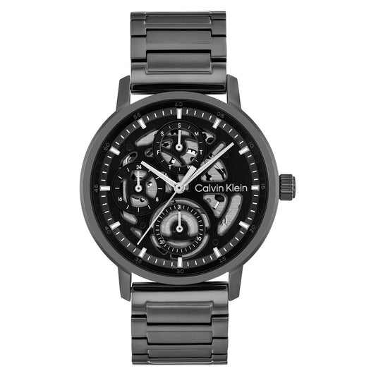 CALVIN KLEIN Gauge Ρολόι Μαύρο Ανοξείδωτο Ατσάλι 25200563
