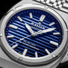 Ρολόι ανδρικό Edox Delfin The Original 1973 Automatic 80142-3M-BUIN με μπρασελέ και μπλε καντράν