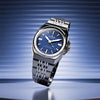 Ρολόι ανδρικό Edox Delfin The Original 1973 Automatic 80142-3M-BUIN με μπρασελέ και μπλε καντράν