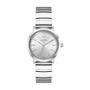 Breeze Halo Silver Stainless Steel Bracelet