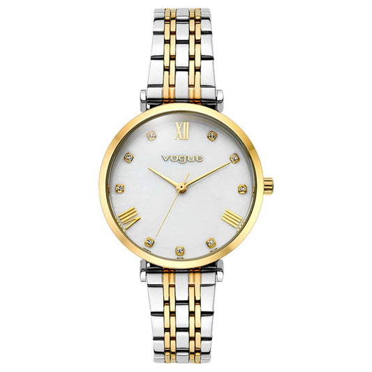 Ρολόι Γυναικείο Vogue Bliss Mini Crystals Δίχρωμο με Ζιργκόν 617061